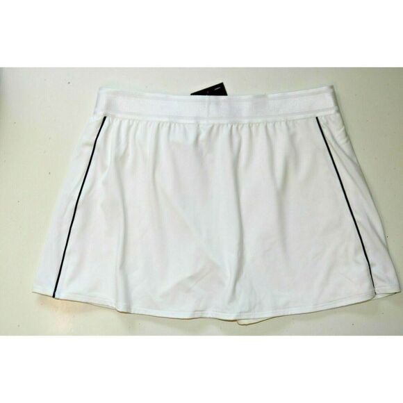 Nike 939320-100 Black White Womens Size L Court Dry Flouncy Skirt Skort - Picture 5 of 11